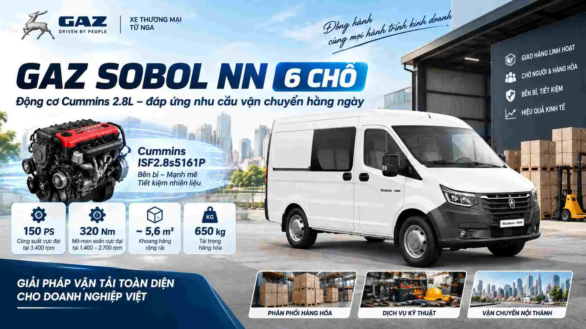 gaz sobol nn 6 chỗ