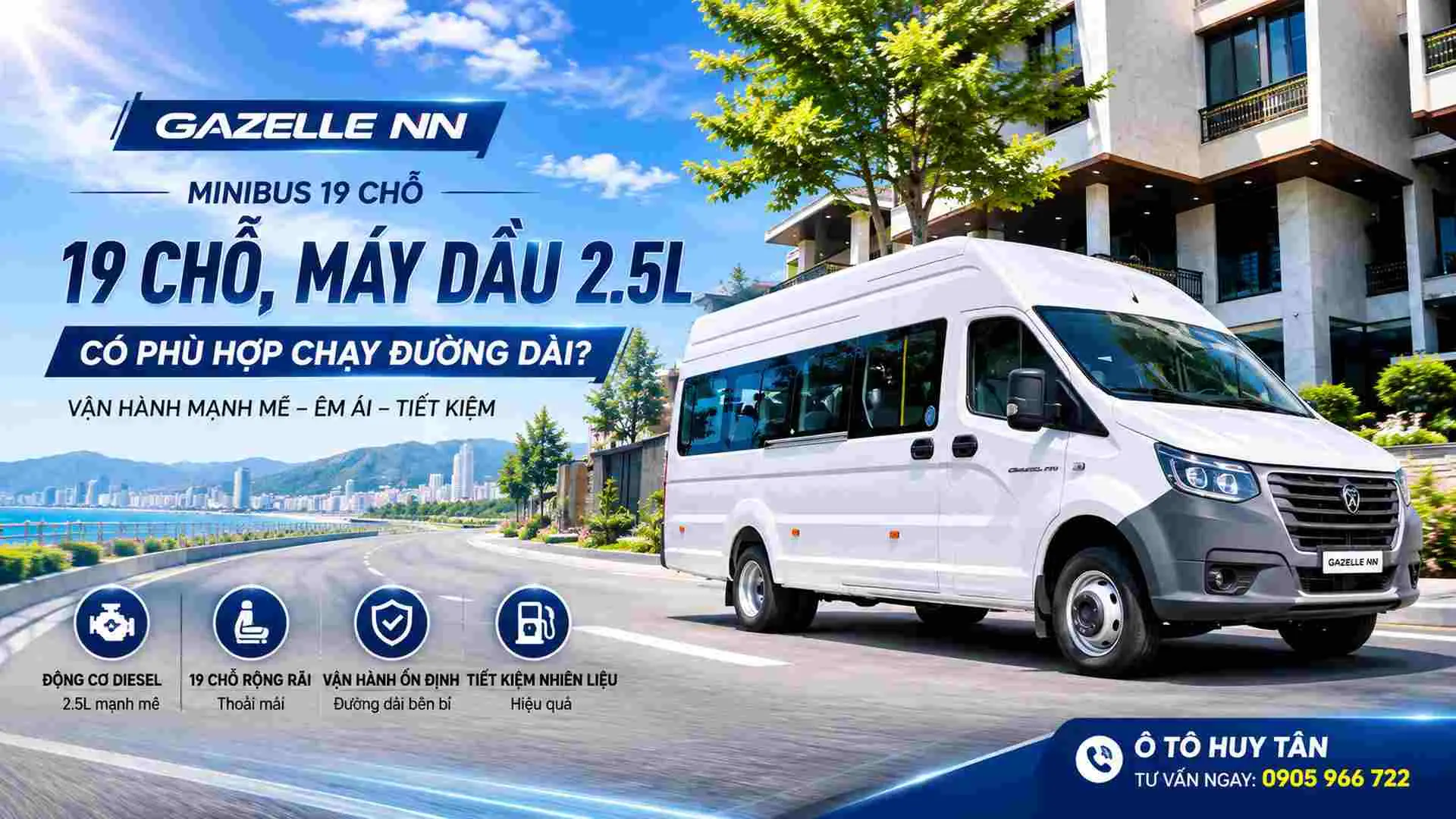 gazelle nn minibus 19 chỗ