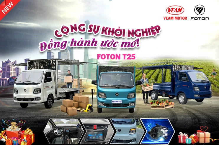 foton t25 thùng cánh dơi_mặt bằng di động